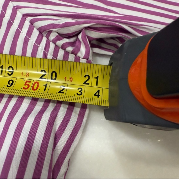 Lauren Ralph Lauren Womens Button Down Shirt Striped  Sz Large Petite NEW! - Picture 5 of 10